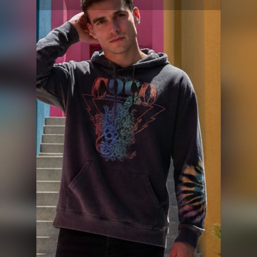 Disney Black Hoodie with Colorful Graphic COCO